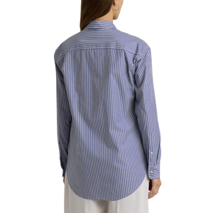 Lauren Ralph Lauren Relaxed Fit Striped Stretch Cotton Shirt